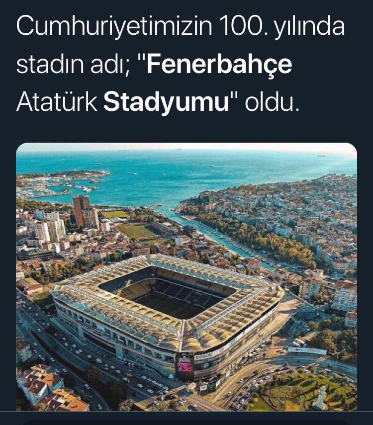 cemseymen's tweet photo. Havalimanından Atatürk isminin kalkması içimde yaraydı. Fenerbahçe hepimizin gururu oldun. Tebrikler. İyi ki varsın. Ali Koç milyonların kalbini kazandın. Cumhuriyetimizin yüzyılına 1 kala Cumhuriyetimizin kurucusunu onurlandırdın. Bir ülkeyi mutlu umutlu yapmanın adı Fenerbahçe. https://t.co/AvtDHsLz93