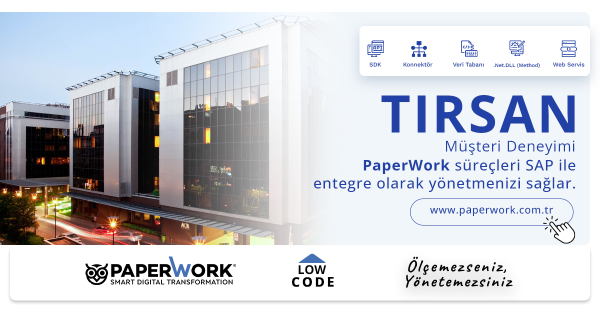 paperworkbpmtr's tweet photo. Müşteri Deneyimi: TIRSAN
PaperWork'ün gelişmiş elektronik formları, kâğıtlar ve Excel dosyalarını ortadan kaldırır; süreçleri SAP ile entegre olarak yönetmenizi sağlar: https://t.co/0wCWP6JnBl
#dijitaldönüşüm #BPM #paperwork #işakışı #GGSOFT #SAP #dokümanyönetimi #LowcodeBPM https://t.co/TLvWpNC4Cv