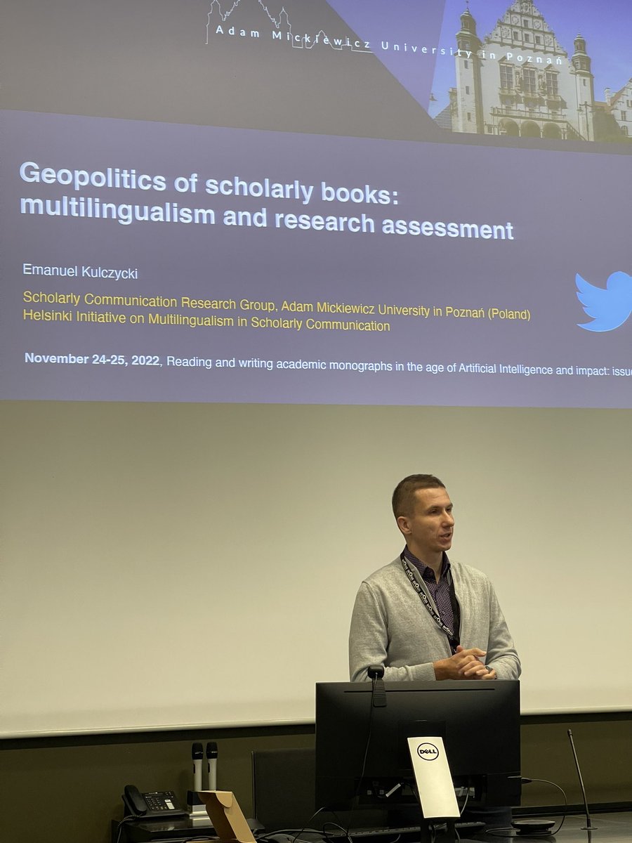 Master IMST EISO (@eisoimst) on Twitter photo 📖 And now, Emmanuel Kulczycki @ekulczycki <a href="/ScholarlyCommRG/">Scholarly Communication</a>, Poznan University, « Geopolitics of scholarly books : multilingualism and research assessment » 📚 📖 And now, Emmanuel Kulczycki @ekulczycki <a href="/ScholarlyCommRG/">Scholarly Communication</a>, Poznan University, « Geopolitics of scholarly books : multilingualism and research assessment » 📚