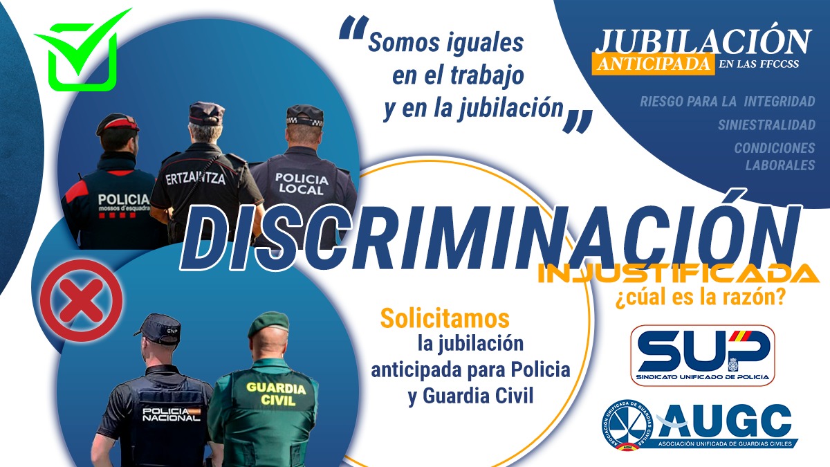 Sup_Policia's tweet photo. 😡¿Hasta cuándo cree el #Gobierno que podrá seguir negando derechos a Policías y Guardias Civiles? 
👥️🚍👥️🚍👥️🚍👥️🚍👥️🚍Mañana todos a Madrid 12:00H #JubilacionDignaGCyPN #JornadaLaboralDigna #ReclasificacionGrupoB https://t.co/FXbKtpG7IP