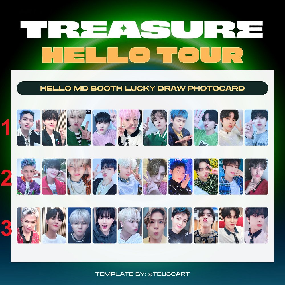 ONHAND] TREASURE HELLO CONCERT LUCKY DRAW EVENT PC W/ TSS1 ALBUM