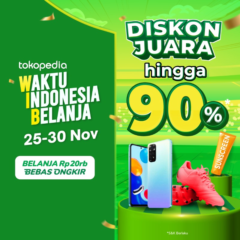 tokopedia's tweet photo. Tanggal 25 nihh! Udah tau kan ada apaa??π
Yes bener banget #WaktuIndonesiaBelanja BALIK LAGIIIIπ #PromoWIB Kali ini Ada Diskon Juara hingga 90% lohh! Cuss belanja di sini >> https://t.co/OeUwwno0hM
#BelanjaTros #TokopediaPromo