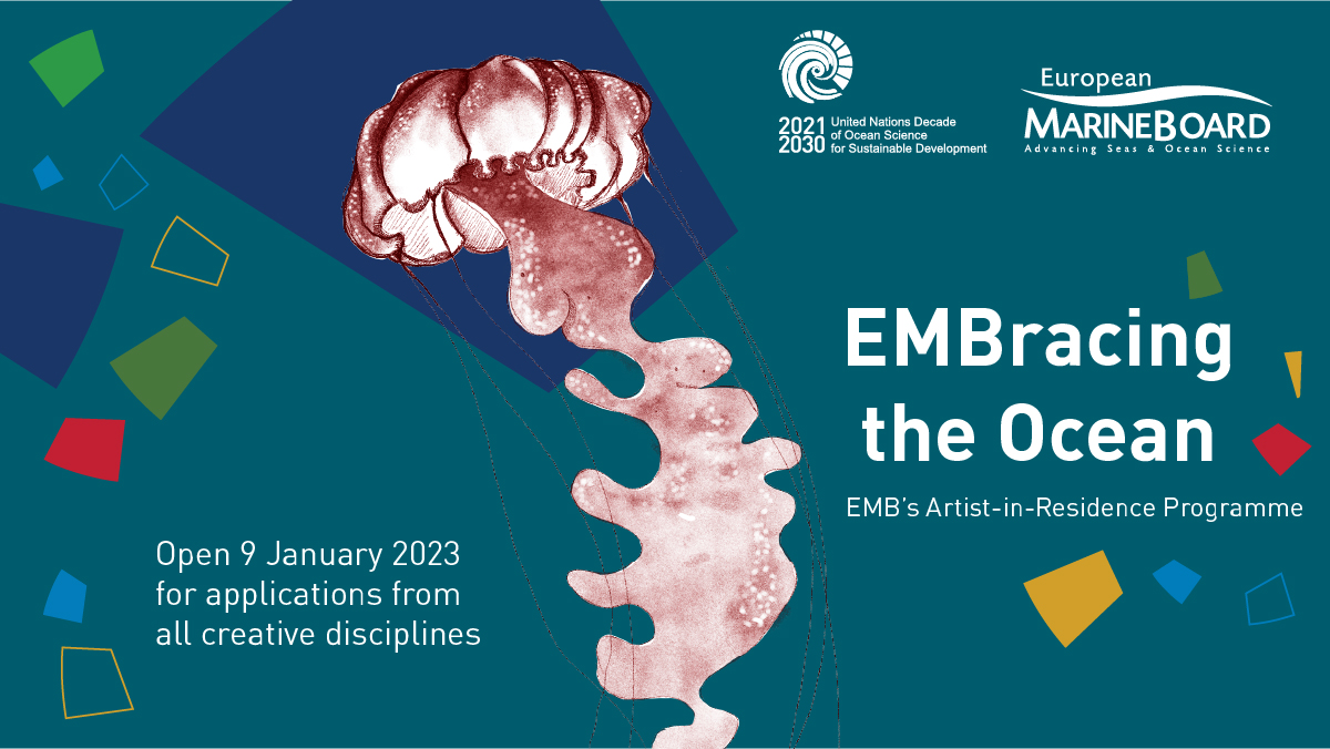 We are excited to announce the 2023–2024 edition of our #EMBracingtheOcean #artresidencyprogramme will be open for applications from 9 Jan 2023 for artists worldwide from any creative discipline with an interest in #Ocean sustainability! More: marineboard.eu/emb-artist-res… #artscience