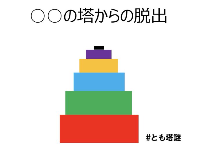 ○○の塔からの脱出