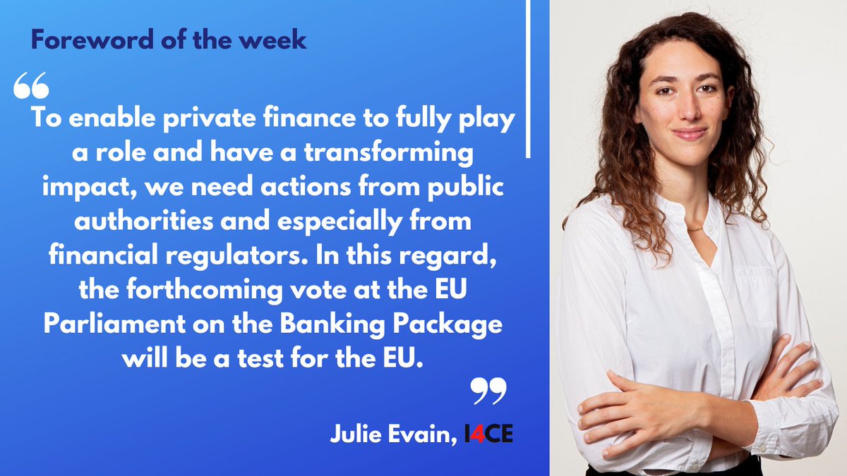 I4CE_'s tweet photo. I4CE_Newsletter: Financial regulators must stenghten their game @EvainJulie #FinancialRegulation #Climate - #TransitionPlan for #Banks @4iTraction @HorizonEU - The limitations of voluntary commitments from #PrivateFinance #FinanceClimAct @LIFEprogramme https://t.co/vUQlTES7uG https://t.co/2SJCp80cFR