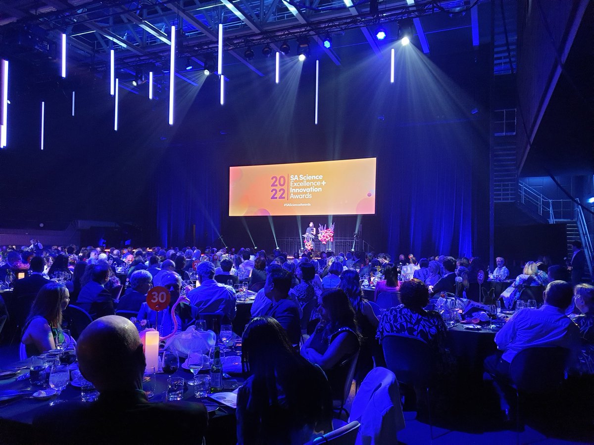 So many deserving nominees at the #SAScienceAwards SA has an abundance of STEMM talent. The future looks bright! <a href="/BHIresearch/">Basil Hetzel Institute</a>