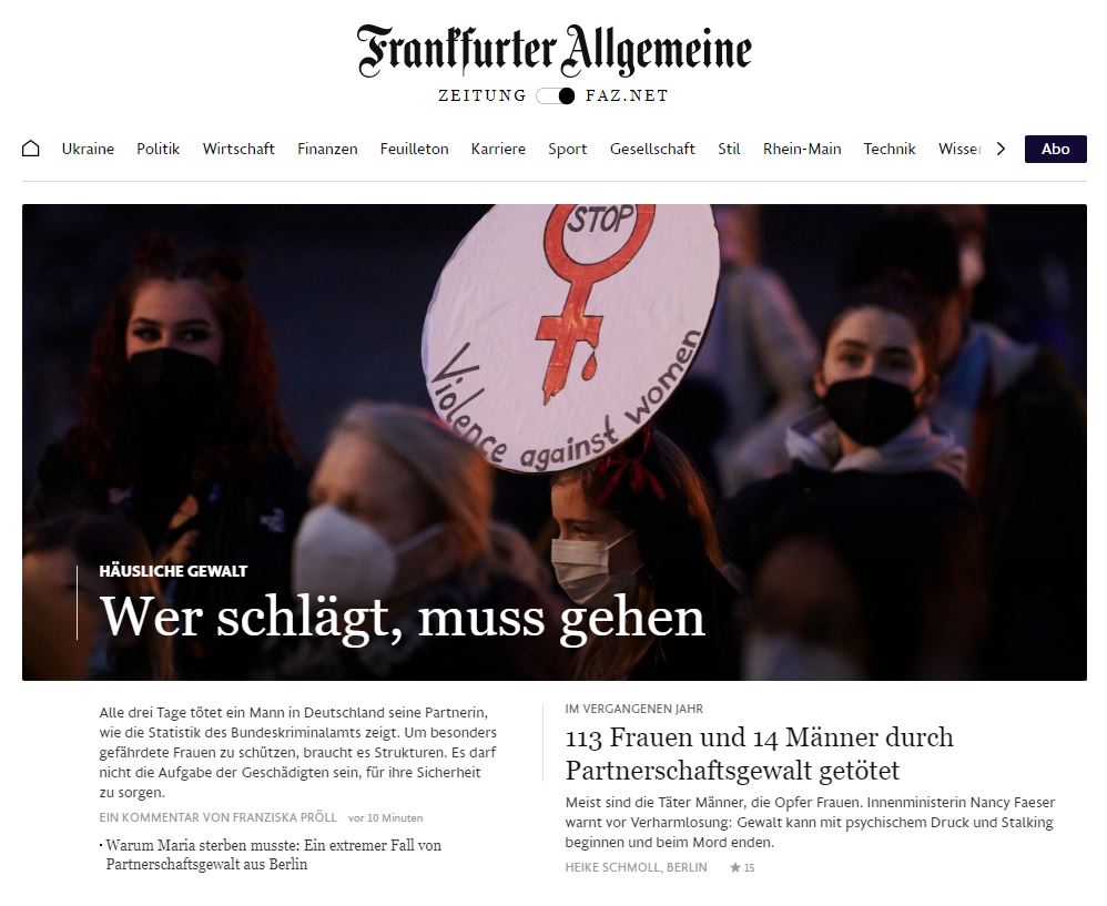 Franziska Pröll (@frauproell) on Twitter photo Heute auf Seite 1 der F.A.Z. und jetzt auf <a href="/faznet/">Frankfurter Allgemeine</a>: mein Leitartikel zu häuslicher Gewalt. Warum es mehr Strukturen braucht, um besonders gefährdete Frauen zu schützen. #gewaltgegenfrauen #Partnerschaftsgewalt faz.net/aktuell/gesell… Heute auf Seite 1 der F.A.Z. und jetzt auf <a href="/faznet/">Frankfurter Allgemeine</a>: mein Leitartikel zu häuslicher Gewalt. Warum es mehr Strukturen braucht, um besonders gefährdete Frauen zu schützen. #gewaltgegenfrauen #Partnerschaftsgewalt faz.net/aktuell/gesell…