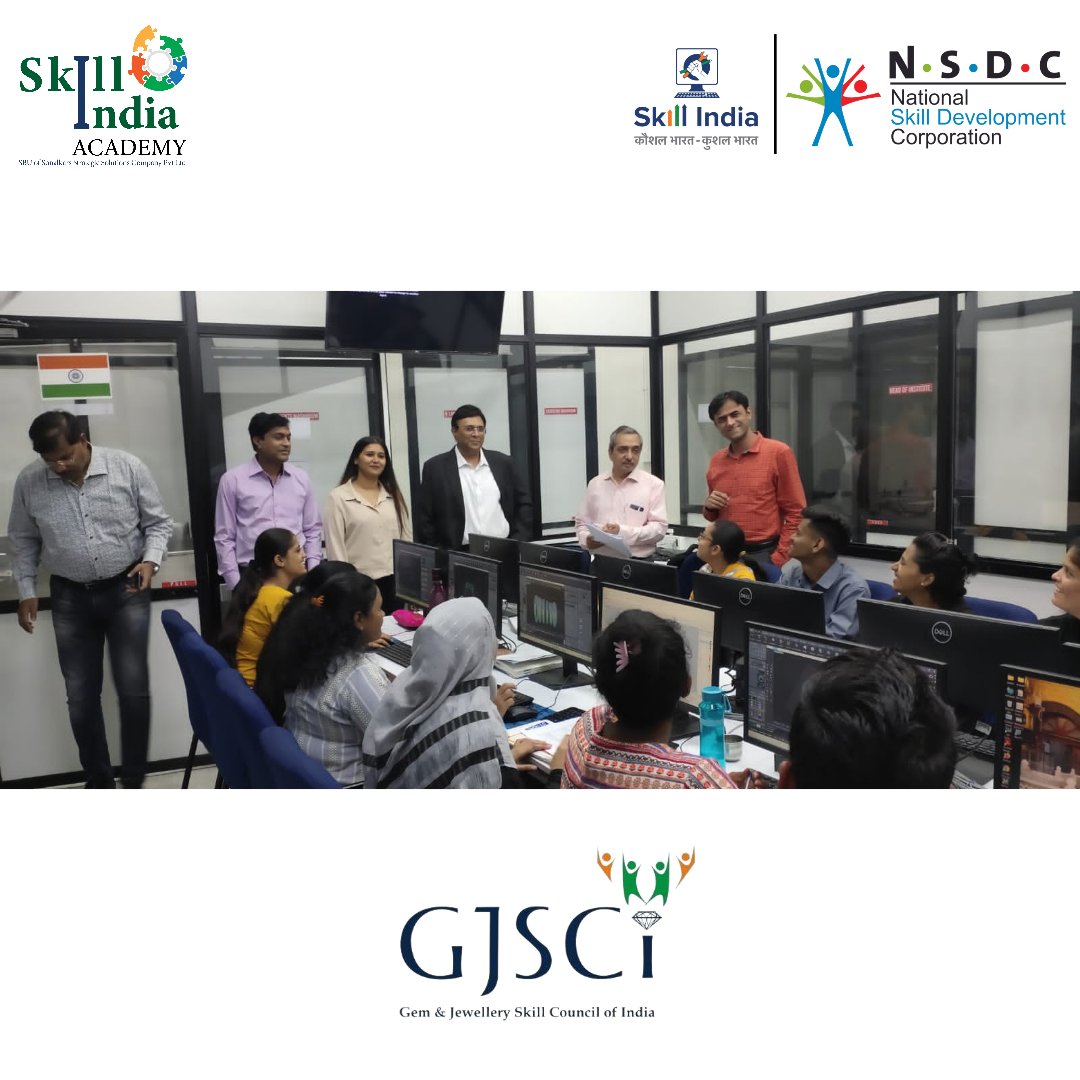 SkillIndiaac's tweet photo. Skilling being an integral part of our mission, feel absolutely exhilarated as we see ourselves getting closer with each accomplishment. Sharing one such achievement as we become the official training partners with the GJSCI🎉🤩

#skillindiaacademy #GJSCI #skillindia #NSDC https://t.co/XIoVjvvG7J