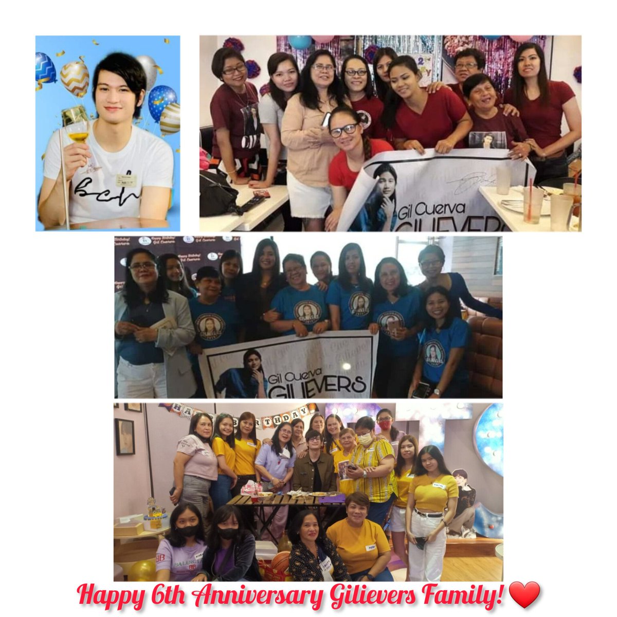 Happy 6th Year Anniversary Gilievers Family! Stay strong...All the love and support for @gilcuerva ❤🎉