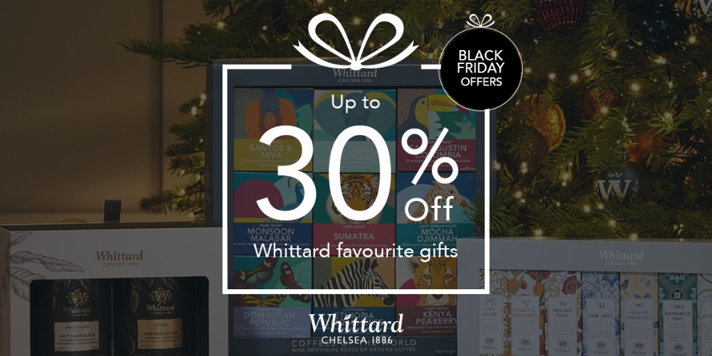 Exclusive savings to be had with Black Friday offers at Whittard of Chelsea - get them while they last! Don’t miss out on up to 30% off your favourite tea, coffee, and hot chocolate gifts. Christmas made easy. bit.ly/3XhDF2V

#WhittardofChelsea #BlackFridayDeals