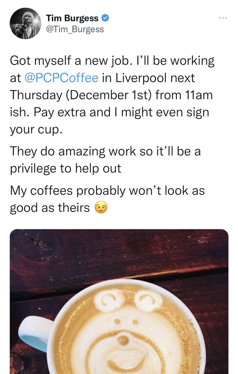 Save the date…1st December, our special guest in the shop is the mighty .<a href="/Tim_Burgess/">Tim Burgess</a>