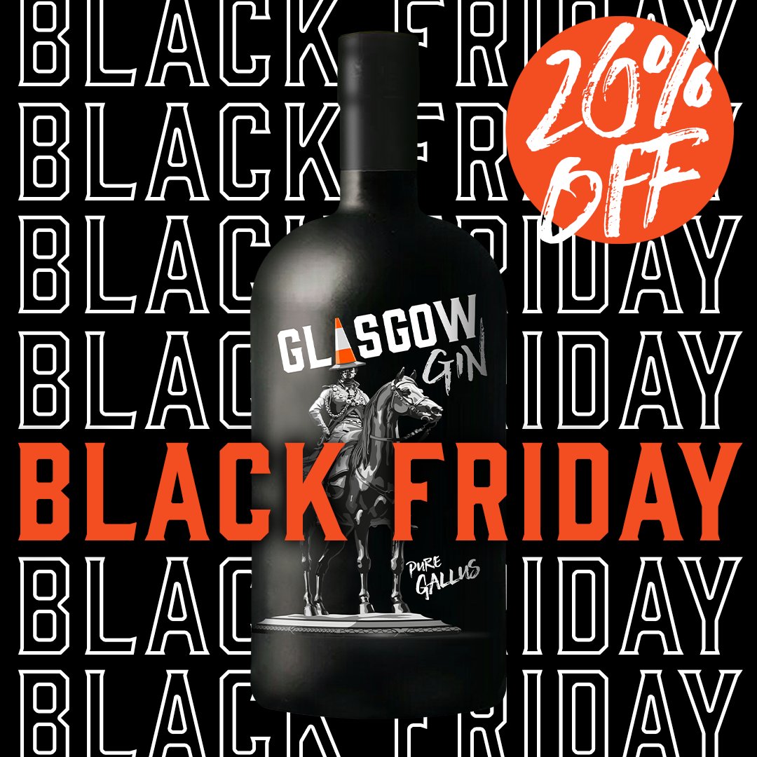 What Are You Waiting For? Black Friday sale is now live! 20% off Glasgow Gin!! 🍹 #GlasgowGin #TheGlasgowGin #BlackFriday