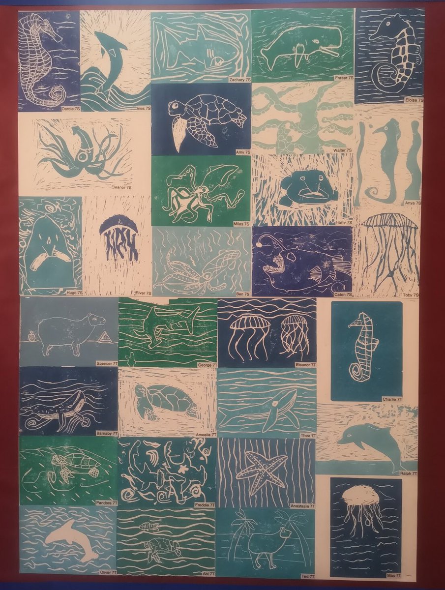 HawthornsCreate's tweet photo. Year 7 have created some impressive work this term - ceramic sea corals, watercolour jelly fish, lino prints and mixed media waves @HawthornsUppS @HawthornsSchool https://t.co/TOuEn0Xuxd