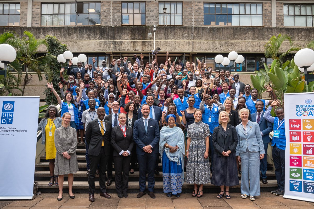 UNDPKenya's tweet photo. @UNDPKenya is pleased to have hosted the #UNDPGoodwillAmbassador HRH Crown Prince Haakon of 🇳🇴 & #SDGAdvocate HRH Crown Princess Victoria of 🇸🇪 in 🇰🇪. Great collaboration with @UNDP_Sweden @SwedeninKE, @UNDPNorway & @NorwayInKenya.
#PartnersAtCore
@Kronprinsparet
@Kungahuset https://t.co/si3z7wZWmQ