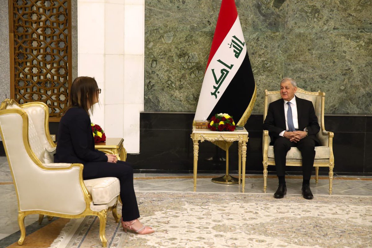 Yesterday, Ambassador Jessica Svärdström presented her letter of credentials to H.E. the President of Iraq Dr Abdul Latif Rashid!