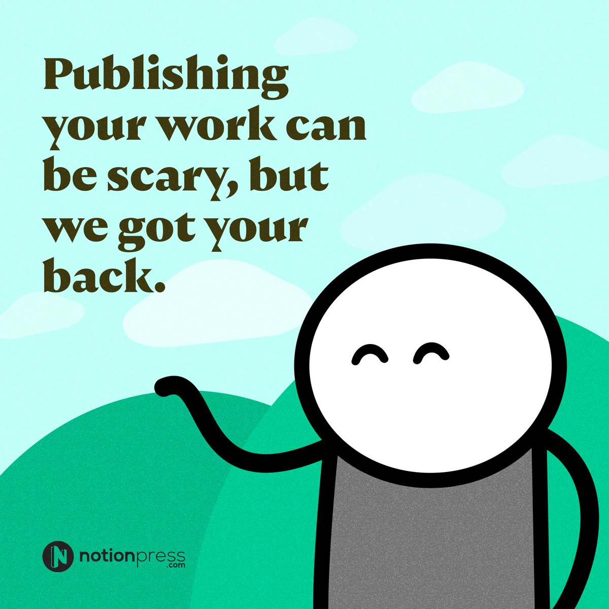 notionpress's tweet image. Every story deserves to be heard. At Notion Press, we are building a new way for writers and readers to connect. Publish with us and be a part of this exciting journey. Click the link below to get started.
notion-press.typeform.com/to/c6j6tjti