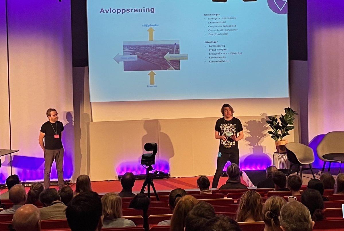 SwedenWaterResearch (@swrab) on Twitter photo Simon Bengtsson och <a href="/DrKolfot/">David Gustavsson</a> om utmaningar och lösningar för avloppsvattenområdet. #swrdagen Simon Bengtsson och <a href="/DrKolfot/">David Gustavsson</a> om utmaningar och lösningar för avloppsvattenområdet. #swrdagen