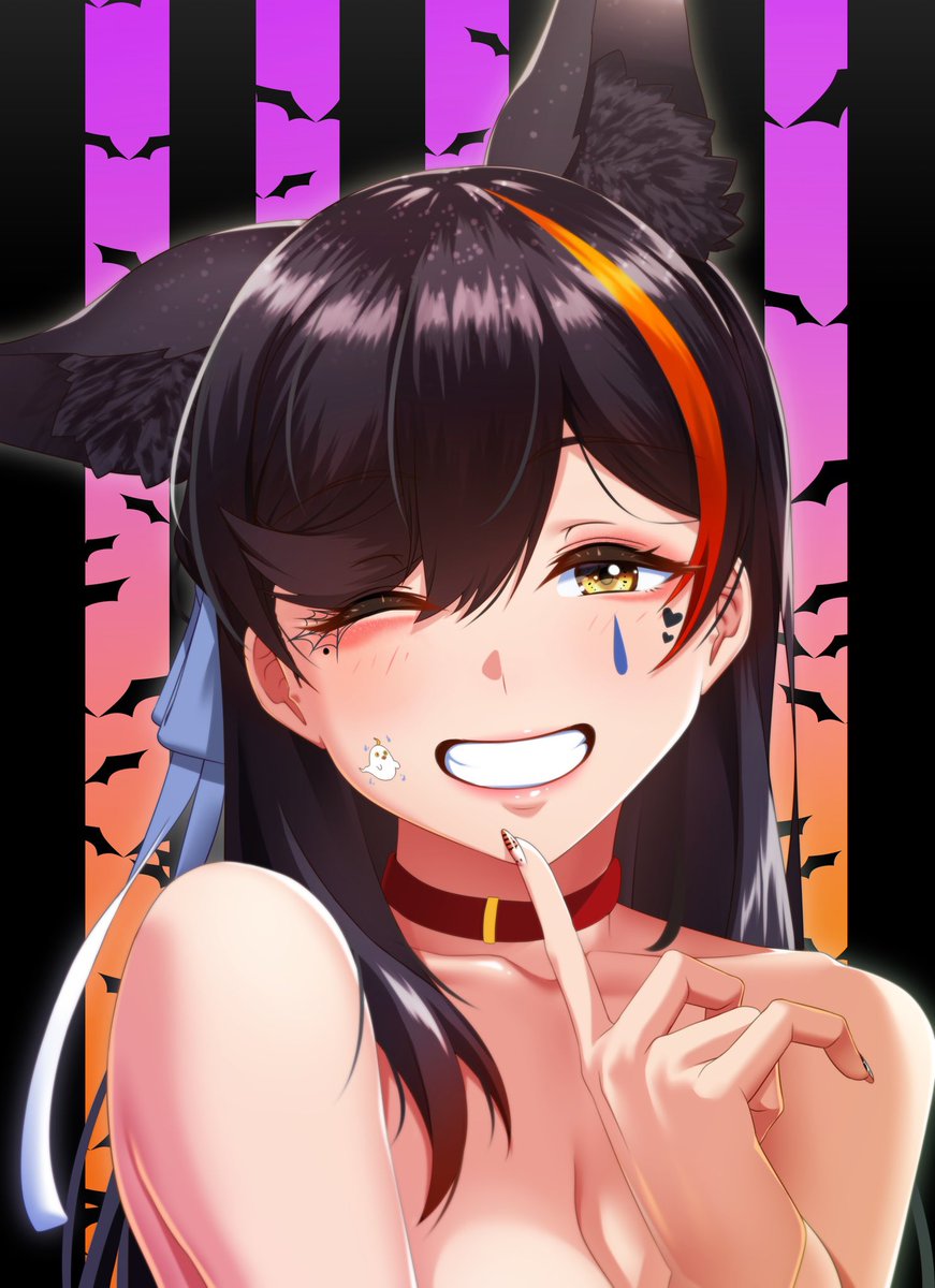 愛宕(アズールレーン) 「歯を見せる笑顔好き #いい笑顔の日 」|鍵山/Clave イラストレーターのイラスト
