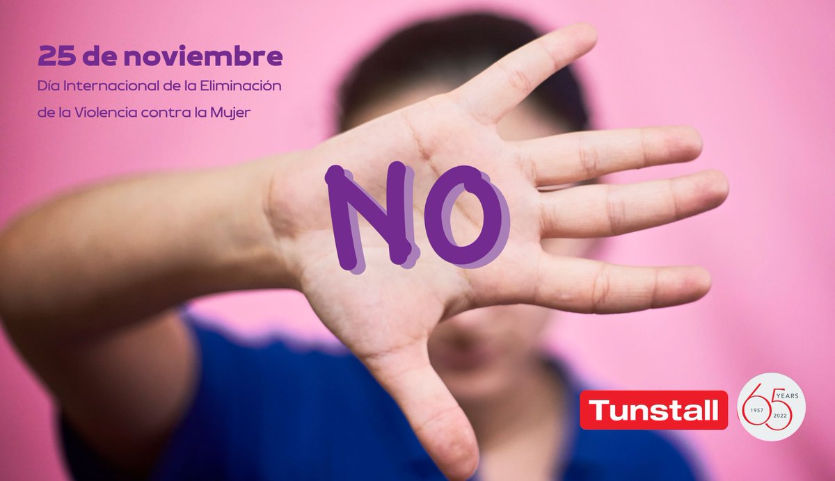 tunstall_es's tweet photo. En Tunstall, abogamos por la #igualdad de género y la no violencia. TOLERANCIA CERO frente a la #violencia ejercida con la mujer.

¡Mientras siga existiendo esta dramática realidad, en Tunstall nos comprometemos a que todos los días del año sean #25N! #NoViolenciaGenero https://t.co/d5UTfTD7PP