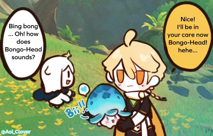 [1/2] Bye-bye Cepmek / Bongo-head / Poko-poko Beanie ;-;

#原神 