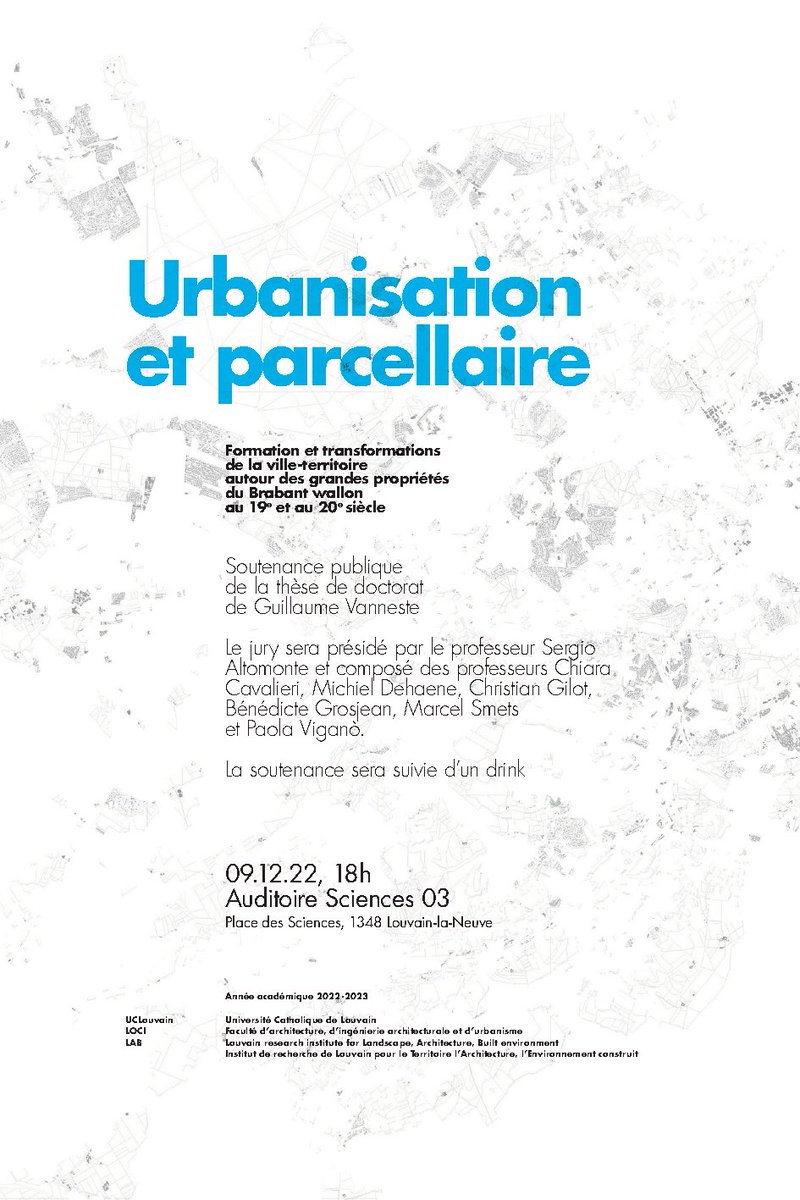 #Defense de #these le 9/12 - Guillaume Vanneste  #UCLouvain #LOCI #Doctorat

uclouvain.be/fr/instituts-r…