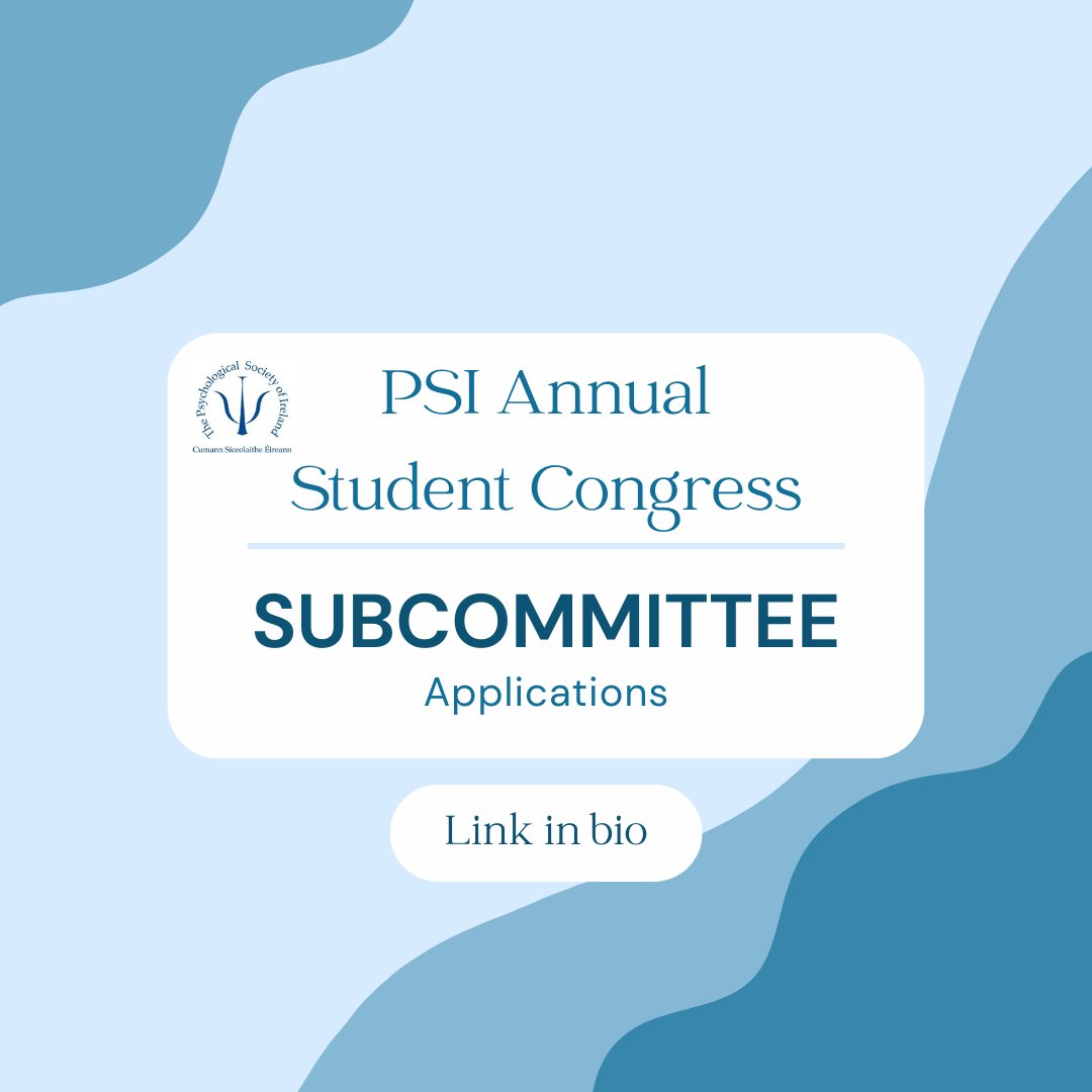 We are looking for a subcommittee to help with the PSI Annual Student Congress! Duties include managing ticket sales, promotion on social media and more! This is a really exciting opportunity so apply here (deadline is Monday the 28th at 5pm): docs.google.com/forms/d/e/1FAI…