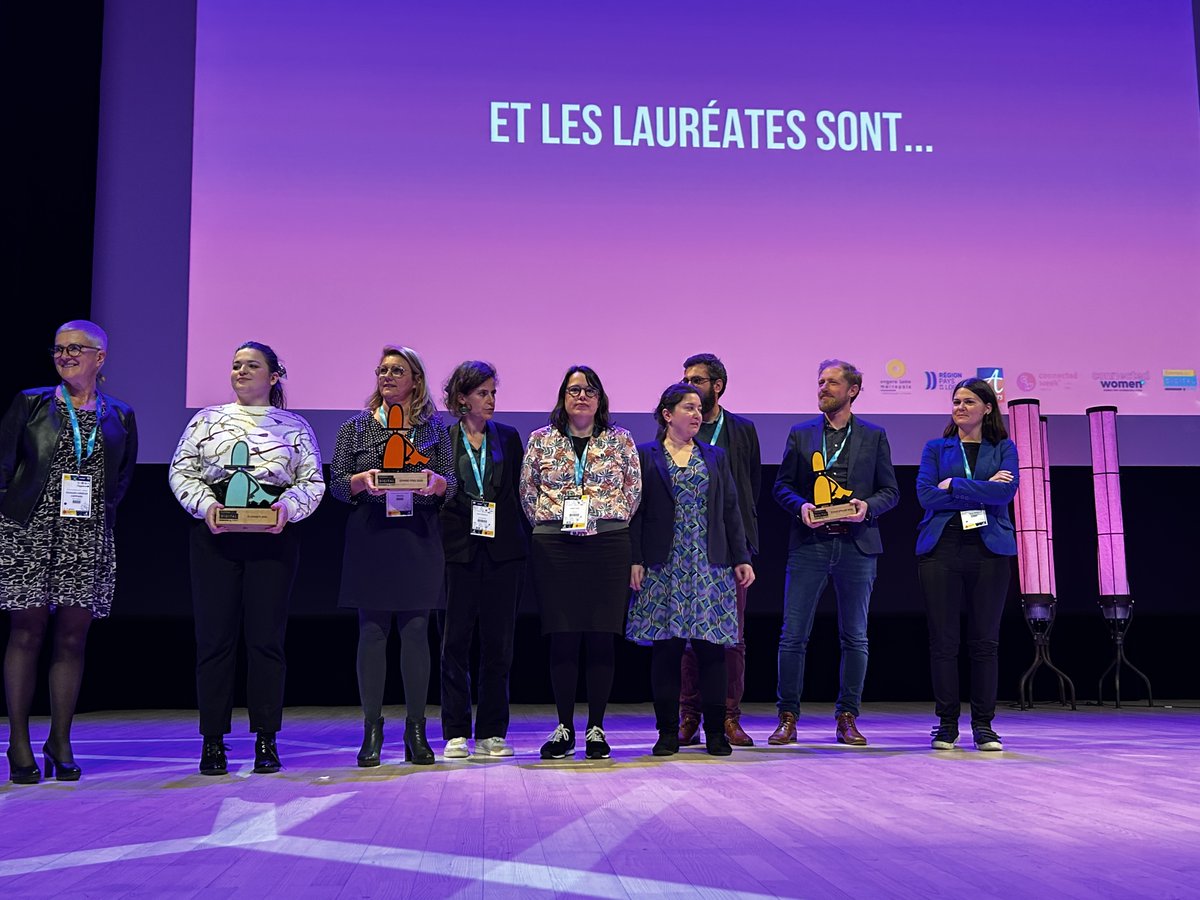 Femmes du Digital Ouest (@fdouest) on Twitter photo 🎉Bravo à toutes les candidates et aux lauréates SHOW #FDO22 :
🏆 STARTUPEUSE : Maryline André <a href="/maryline_a/">André Maryline</a> - La Maison qui Switche
🏆 ÉTUDIANTE : Héloïse Parisot @Groupe_ESEO
🏆 EN RECONVERSION : Emeline Vandercamere
🏆 GRAND PRIX : Cécile Prioul - Ça Ira Encore Mieux Demain 🎉Bravo à toutes les candidates et aux lauréates SHOW #FDO22 :
🏆 STARTUPEUSE : Maryline André <a href="/maryline_a/">André Maryline</a> - La Maison qui Switche
🏆 ÉTUDIANTE : Héloïse Parisot @Groupe_ESEO
🏆 EN RECONVERSION : Emeline Vandercamere
🏆 GRAND PRIX : Cécile Prioul - Ça Ira Encore Mieux Demain