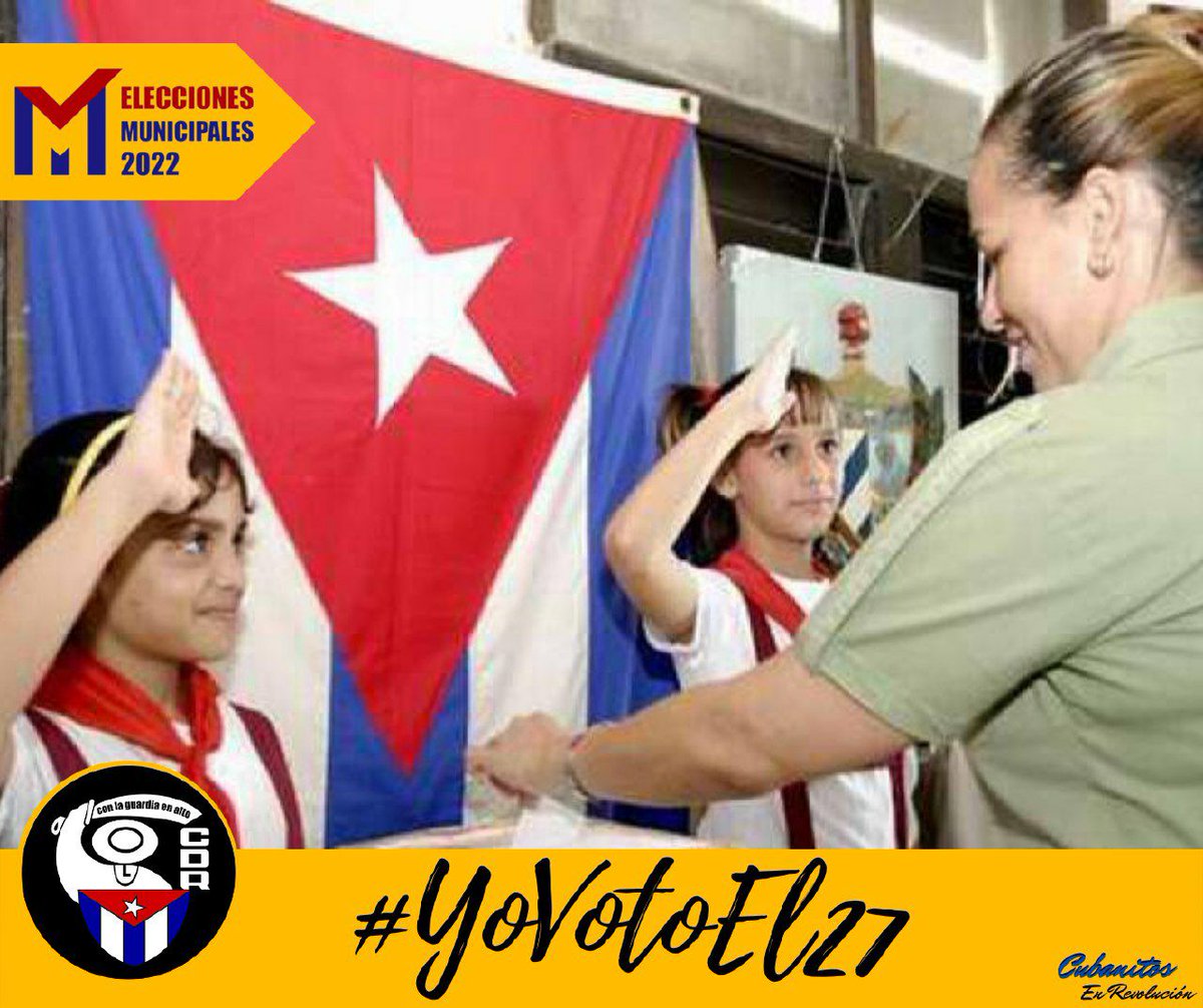 cubacooperaven: Los cubanos  votaremos el 27 por la Patria, por Fidel y por la Revolución Socialista.

#FidelPorSiempre #YoVotoEl27 #VoluntadDeElegir #CubaPorLaVida #Cuba