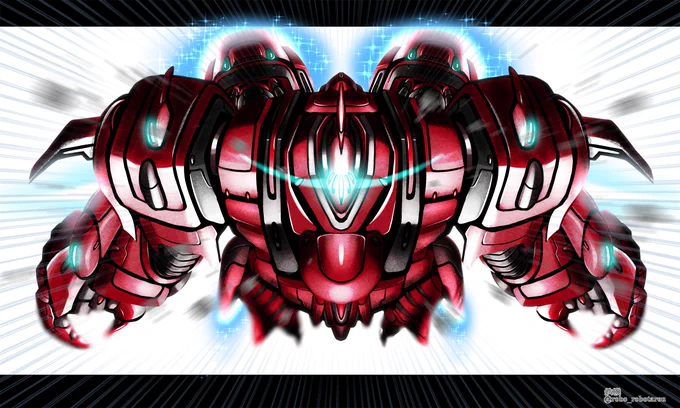 #ロボットのイラストだけで興味を持ってくれる方へ届け 主にオリジナルデザインのロボットを描いているマン! 