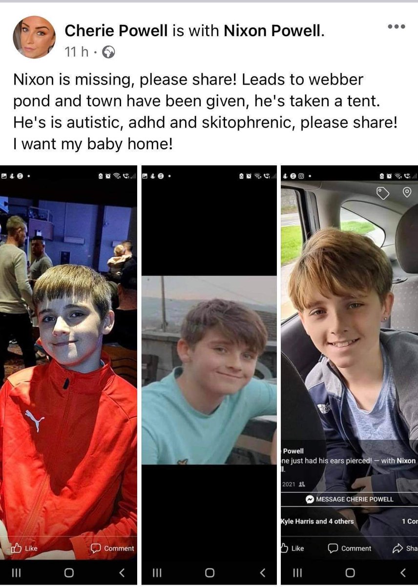 One of our u13s players is missing from home, please share and help us make sure he’s comes back safe