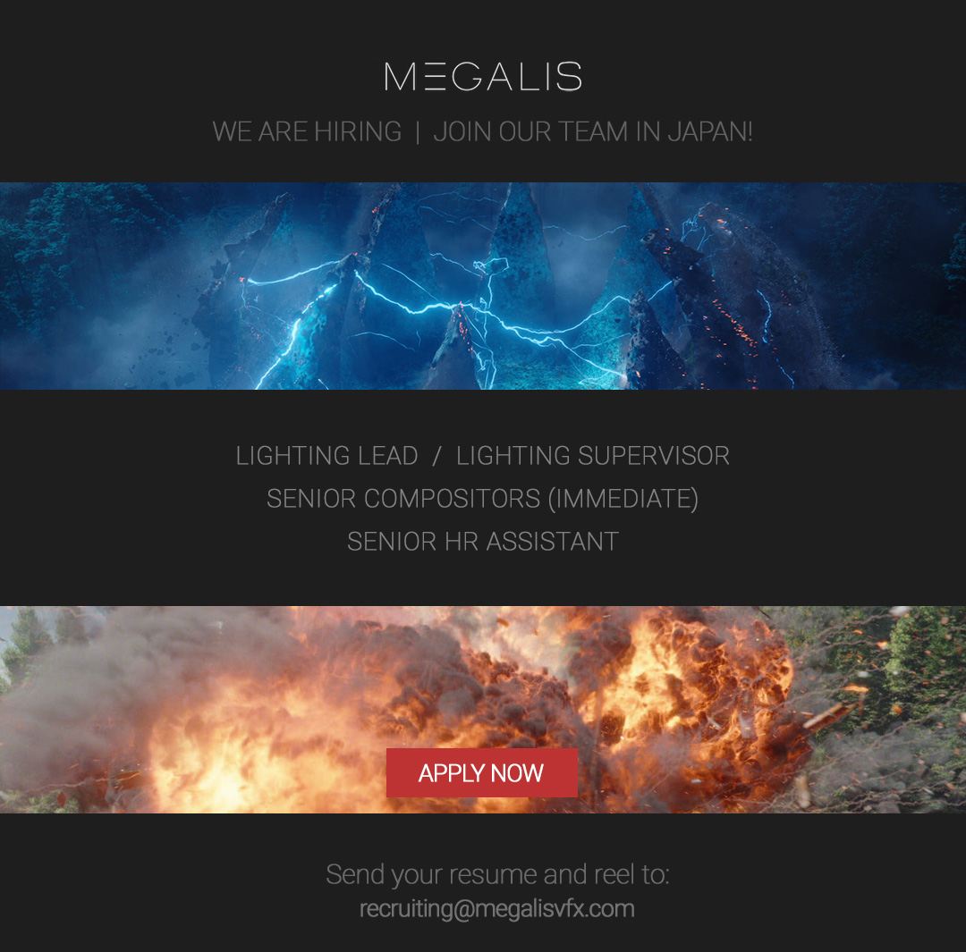 MegalisVFX's tweet photo. #hiring #vfxjobs #lightingartist #compositing #jobsinjapan https://t.co/OJfRwfoAKZ