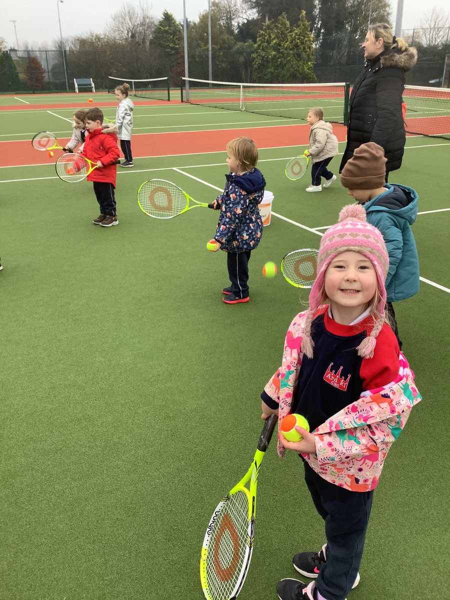 Coats on, hoods up and away we went to <a href="/NavanTennisClub/">Navan Tennis Club</a> Thank you to Chairperson Mark and coaches Margaret and Sally for these sessions at their excellent facilities 🎾