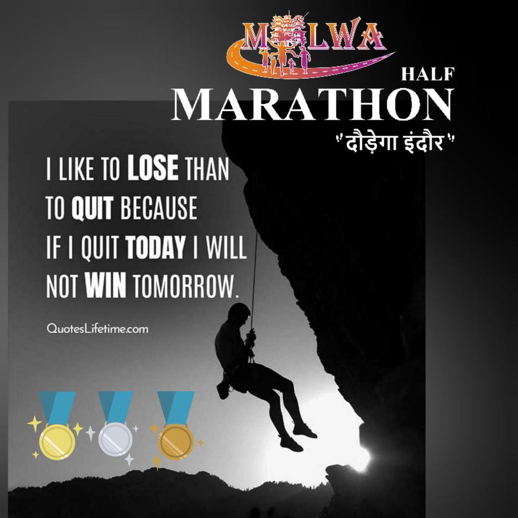 MalwaMarathon's tweet photo. Malwa Marathon #दौड़ेगाइंदौर
Registration open now👇🏻
https://t.co/QbQqusOtgb
#malwamarathon #indorewillrun #runningindore #IndoreRunning #nevergiveup #runnersclub #runningfit #IfIcanyoutoocan #runningmotivation
#bharatrunners #Indianrunners #lifeisbeautiful #runningmakesmehappy https://t.co/PpAcJrke1Q