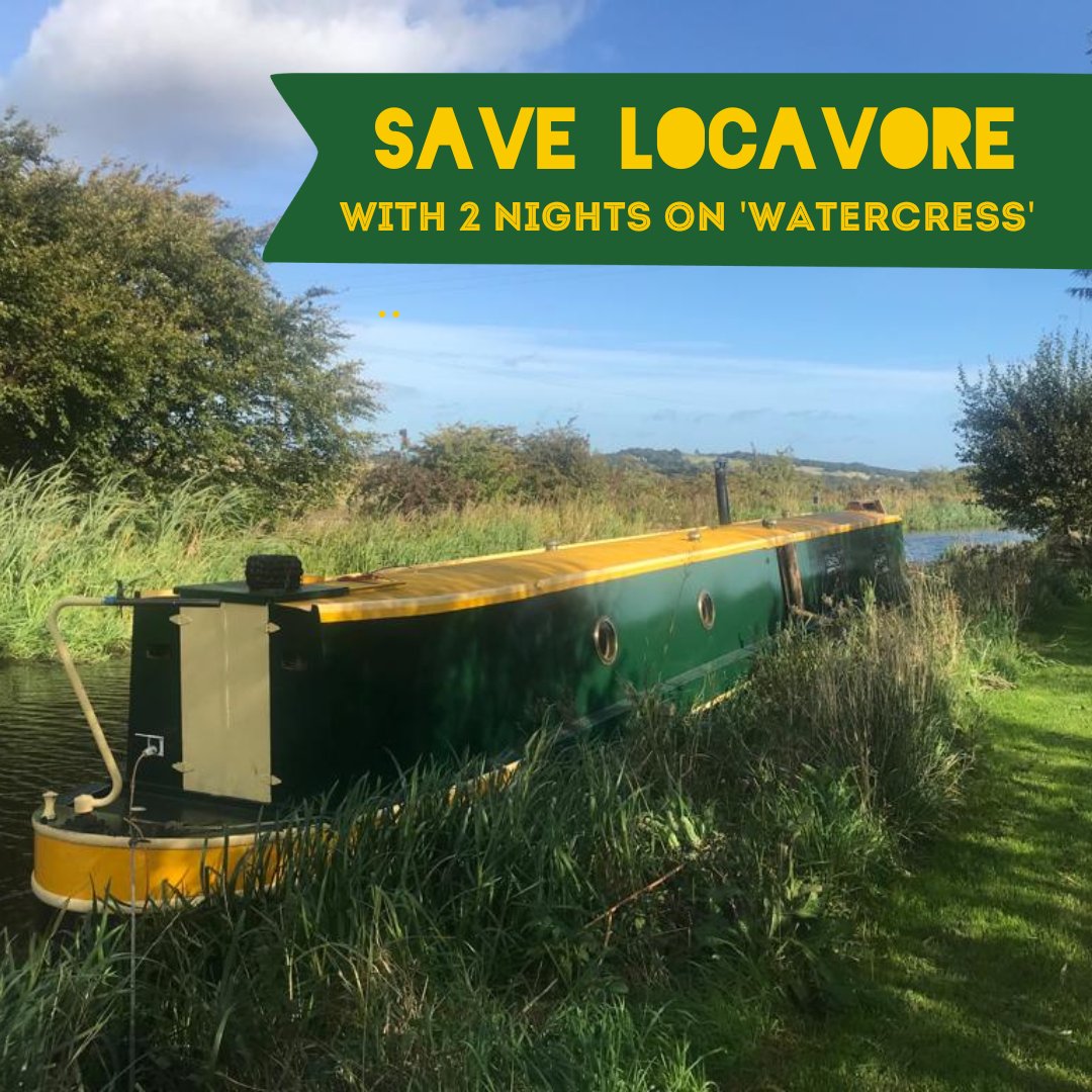 Black Friday? Why not #savelocavore and claim a mini-break aboard 'Watercress' on the banks on the Union Canal? Spend a couple of days moored by our organic market garden in West Lothian and get wee tour...
 crowdfunder.co.uk/p/savelocavore #backthefuture