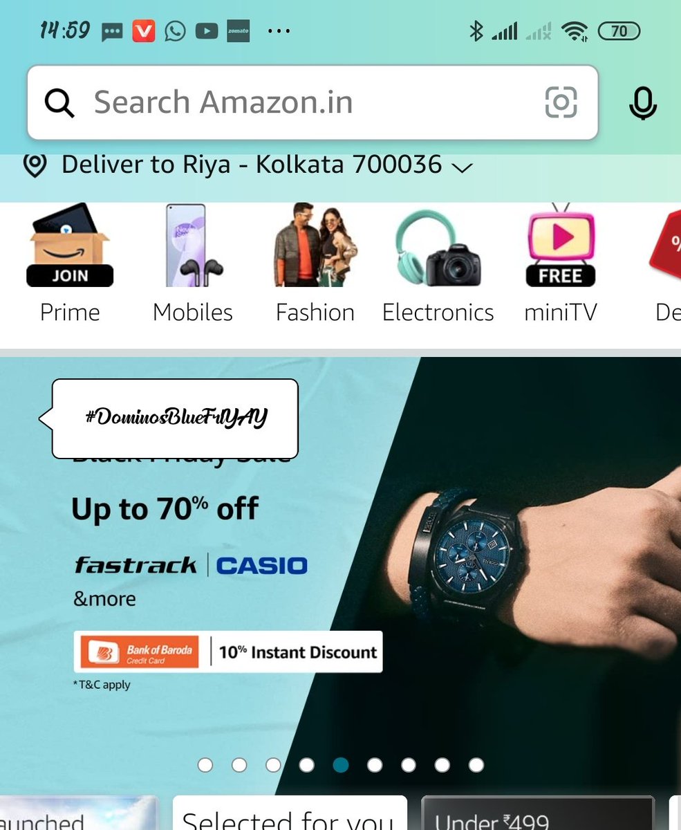 ritz_star's tweet photo. @dominos_india Spotted ads 👇

#DominosBlueFriYAY

@dominos_india #BlackFriday https://t.co/rdY1bonp9h