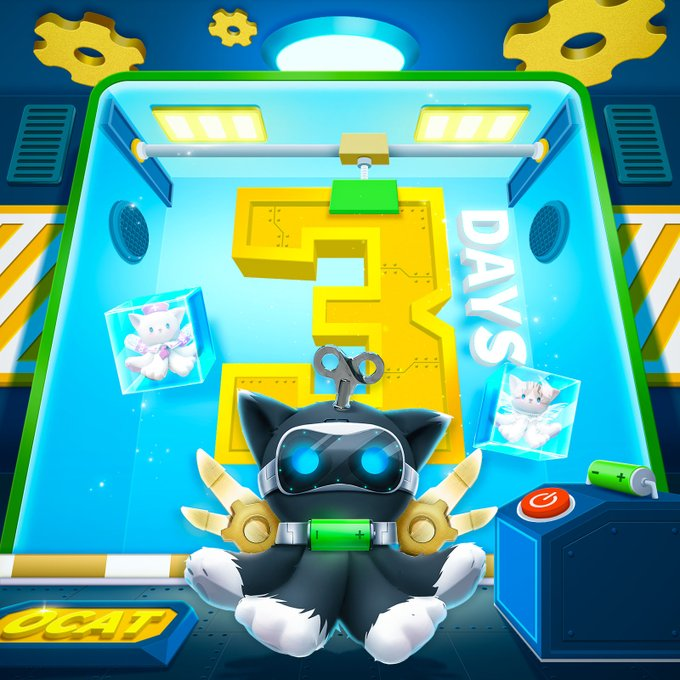 🔔3 MORE DAYS until the minting of batch5 Ocat🔔 Your next space journey starts soon!🚀💫 ⏰MINT DATE⏰: 28th Nov, UTC 9 AM 🎁1x Ocat Airdrop 1⃣❤️ &amp; RT 2⃣Tag 3 frens 3⃣Follow <a href="/0913_ErrorCode/">0913 ErrorCode</a> #Ocat #NFTs #FreeMint #Airdrop #Giveaway