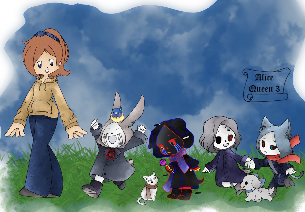 AliceQueen33's tweet photo. Personal vision of a happy family.
A mother with four very lively children. 
#undertale #undertaleau #undertaleart #killersans #killersansfanart #errorsans #errorsansfanart #errorsansart #horrorsans #horrorsansart #horrorsansfanart #dustsans #distsansart https://t.co/N87Kamtt9I