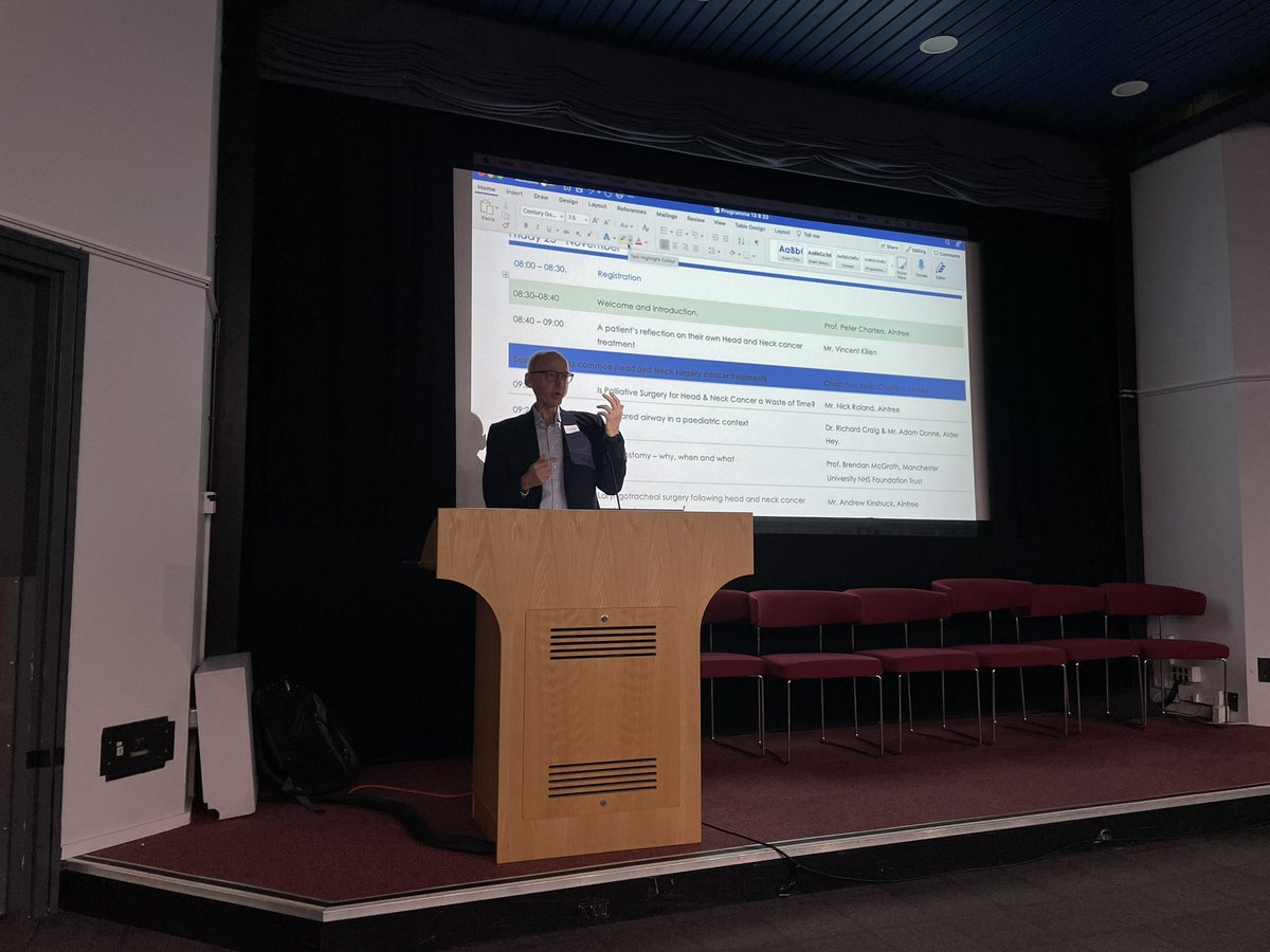 Great start at the symposium with patient experience. It’s not everyday we see and hear from a patient who has been through a long and hard journey of oral cancer. Very humbling.