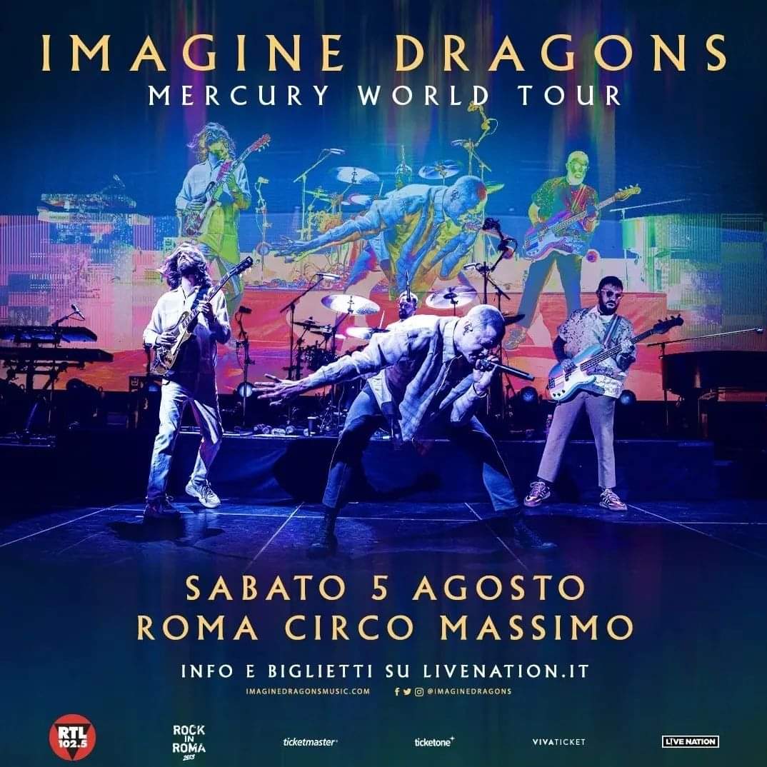 ID_Flamily_IT's tweet photo. SIETE PRONTI???
5-8-23 Al Circo Massimo!
Segnatevi questa data! 🎉🎉🎉
Grazie ad @indipendenteconcerti
e ad @rtl1025 per la stupenda notizia
#imaginedragons #imaginedragonslive #imaginedragonsconcert #danreynolds #waynesermon #benmckee #danielplatzman #circomassimo https://t.co/9ljtW2aScr