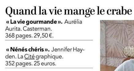 📰🖍️"c’est sur le mode humoristique que l’autrice raconte sa vie dans l’Amérique d’aujourd’hui. Pas de success story mais le quotidien ordinaire d’une fille, femme et mère de famille."
"Nénés chéris" de <a href="/JenhayGoddess/">Jennifer Hayden</a> est dans <a href="/courrierouest/">Le Courrier de l'Ouest</a> et <a href="/lemainelibre/">Le Maine Libre</a> !
📚 En librairie