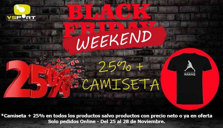 25% en todos los productos de la web salvo los que estén ya en oferta o con precio neto. 

Y de regalo una camiseta en tu pedido online. 

Aprovéchate y realiza tus compras de navidad con los mejores precios. 

vsport-tt.com

#blackfriday #blackweekend #cybermonday