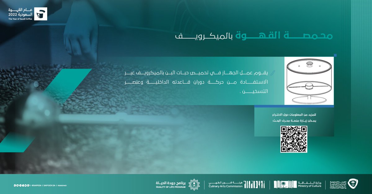 محمصة القهوة بالميكرويف من الإبداعات السعودية في مجال القهوة 👇🏻
#عام_القهوة_السعودية_2022