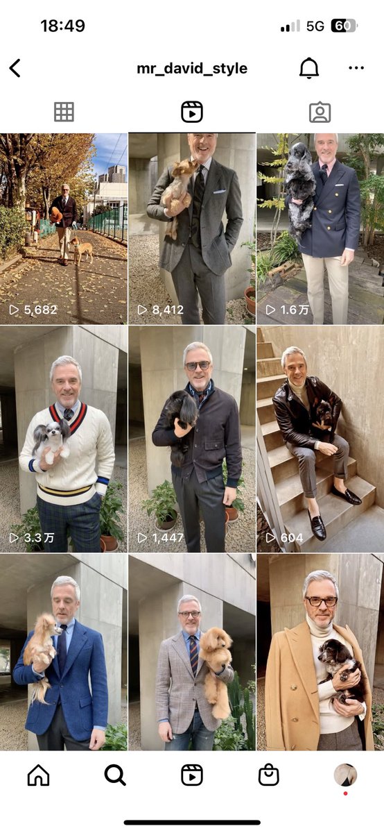 woo_isme's tweet photo. おしゃれすぎモデルデイビ��ドさんの
わんこシリーズを見て
ざわつく心を落ち着かせるわよ🐶 https://t.co/c7zdg8hBMP