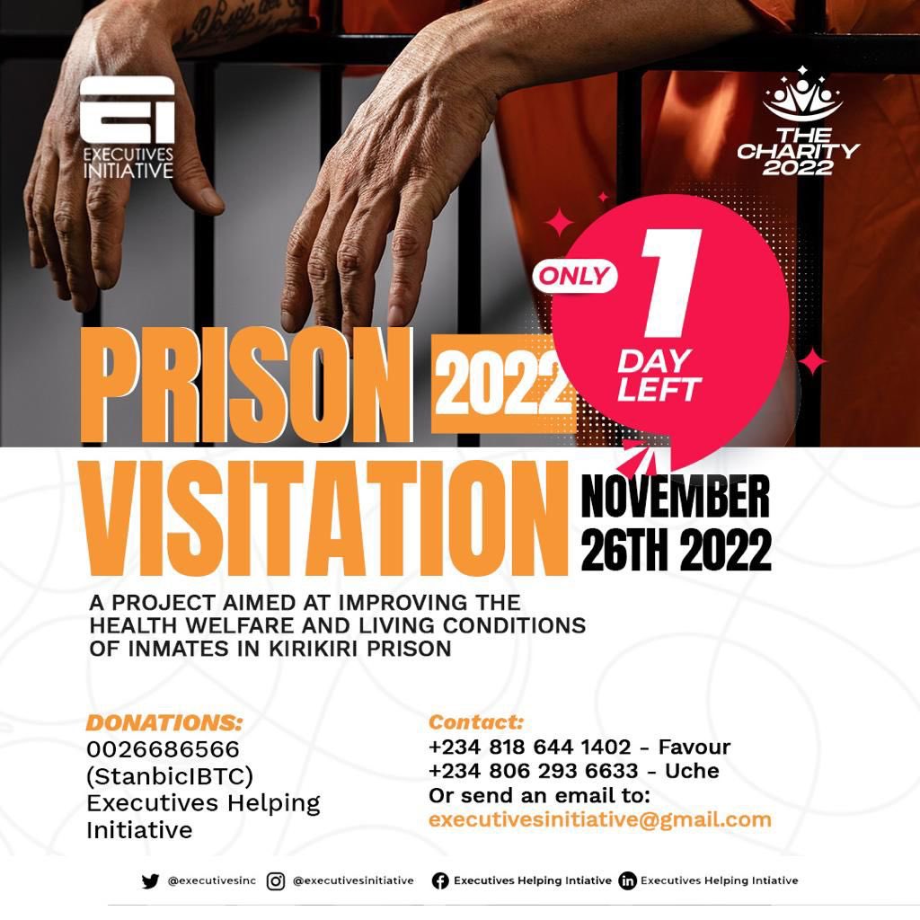 Executivesinc's tweet photo. The Prison Impact/Prison Visitation project is reaching out to the forgotten ones and giving them another chance at life and showing support.
Kindly donate to our cause Thankyou ! your quotas go a long way however big nor small.
#prisonvisitation #prisonimpact https://t.co/7dHcdYVy1Q