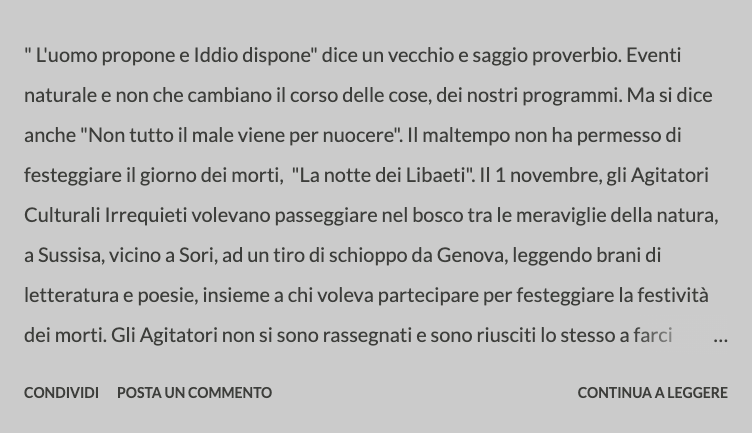 IrrequietiGdB's tweet photo. E ADESSO PARLIAMONE!: Gli Agitatori Culturali Irrequieti e le loro voci https://t.co/yeaSPyhd3a https://t.co/uE7JNiRYVH