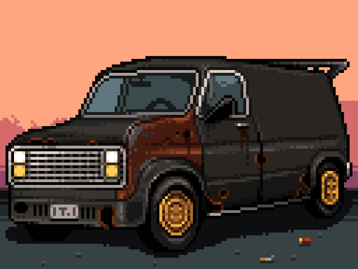 Calebwsc's tweet photo. Burned my Crunks and gotten this dope golden rim trusty van @crunks_nft ! Check it out at @OnePlanet_NFT #DisplayYourOnePlanetNFT https://t.co/bNmlISHcjM