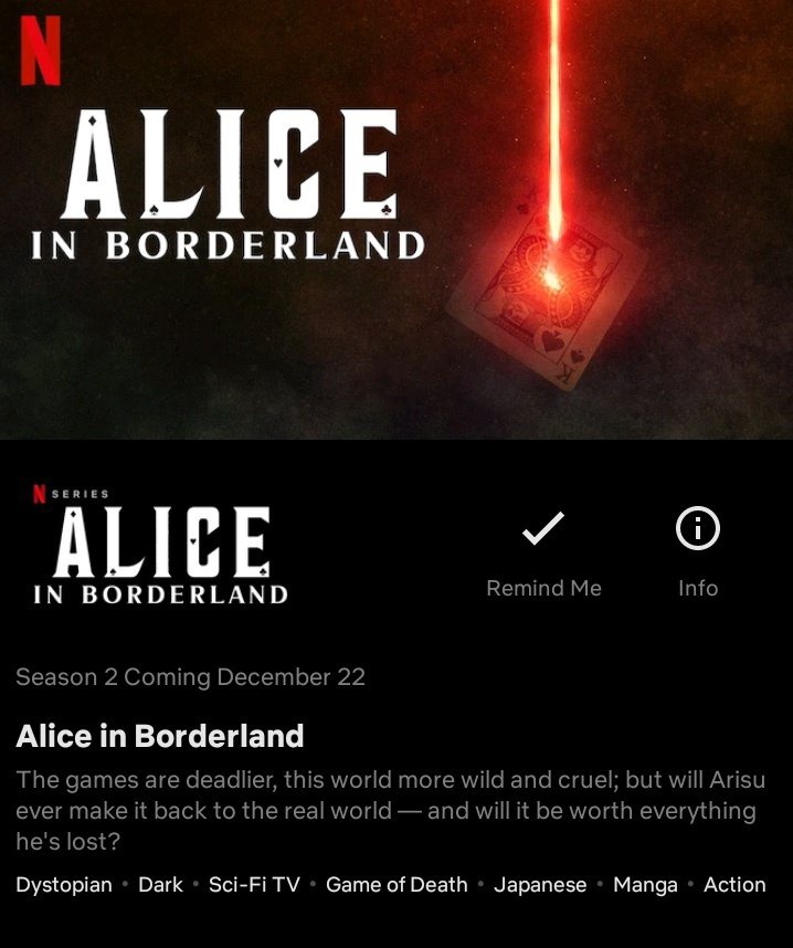 Alice in Borderland' Season 2: December 2022 Release Date