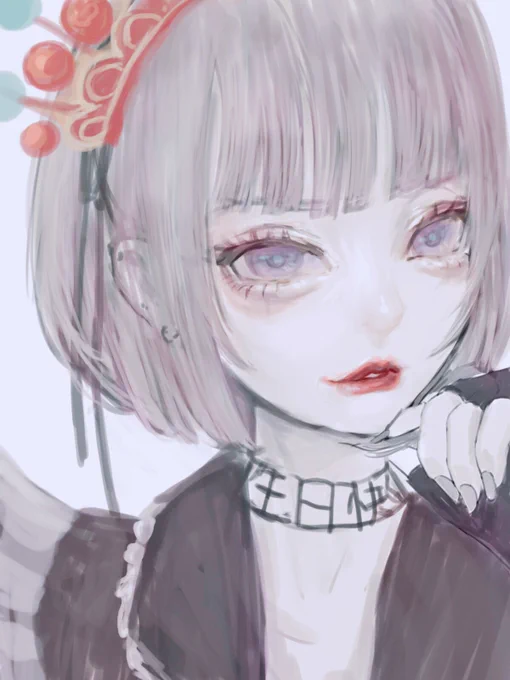 今日誕生日なんです自分にイラスト描いてもらったプレゼント不要、お祝いのメッセージだけで嬉しすぎる!昨日液タブから板タブに戻っちゃった、やっぱ軽くて使いやすい#Illustrations #artwork #drawing #イラスト #お絵描き #誕生日おめでとう 