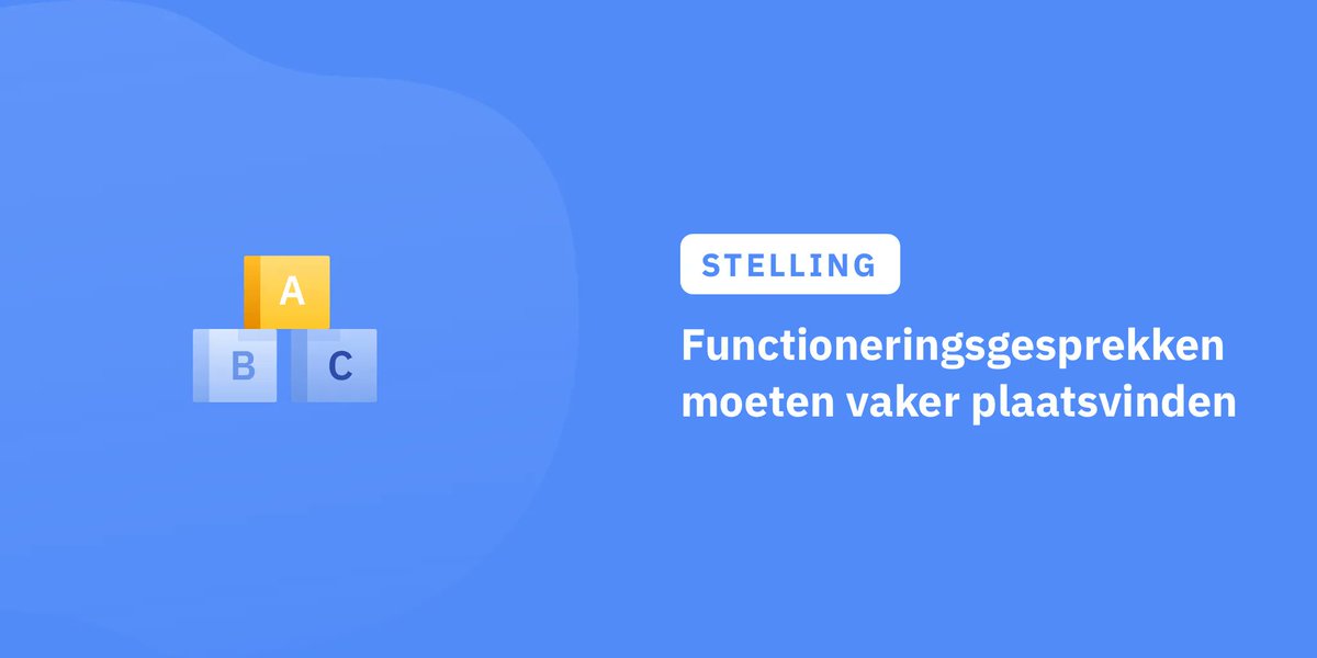 employesnl's tweet photo. Gemiddeld vinden #functioneringsgesprekken zo’n twee keer in het jaar plaats. Met als doel om te bepalen of de werknemer nog steeds op de juiste #werkplek zit en niet is uitgekeken op zijn/haar werkzaamheden. Heb jij de behoefte om dit soort gesprekken vaker te voeren? 🗣️ https://t.co/ignk5ujZqi