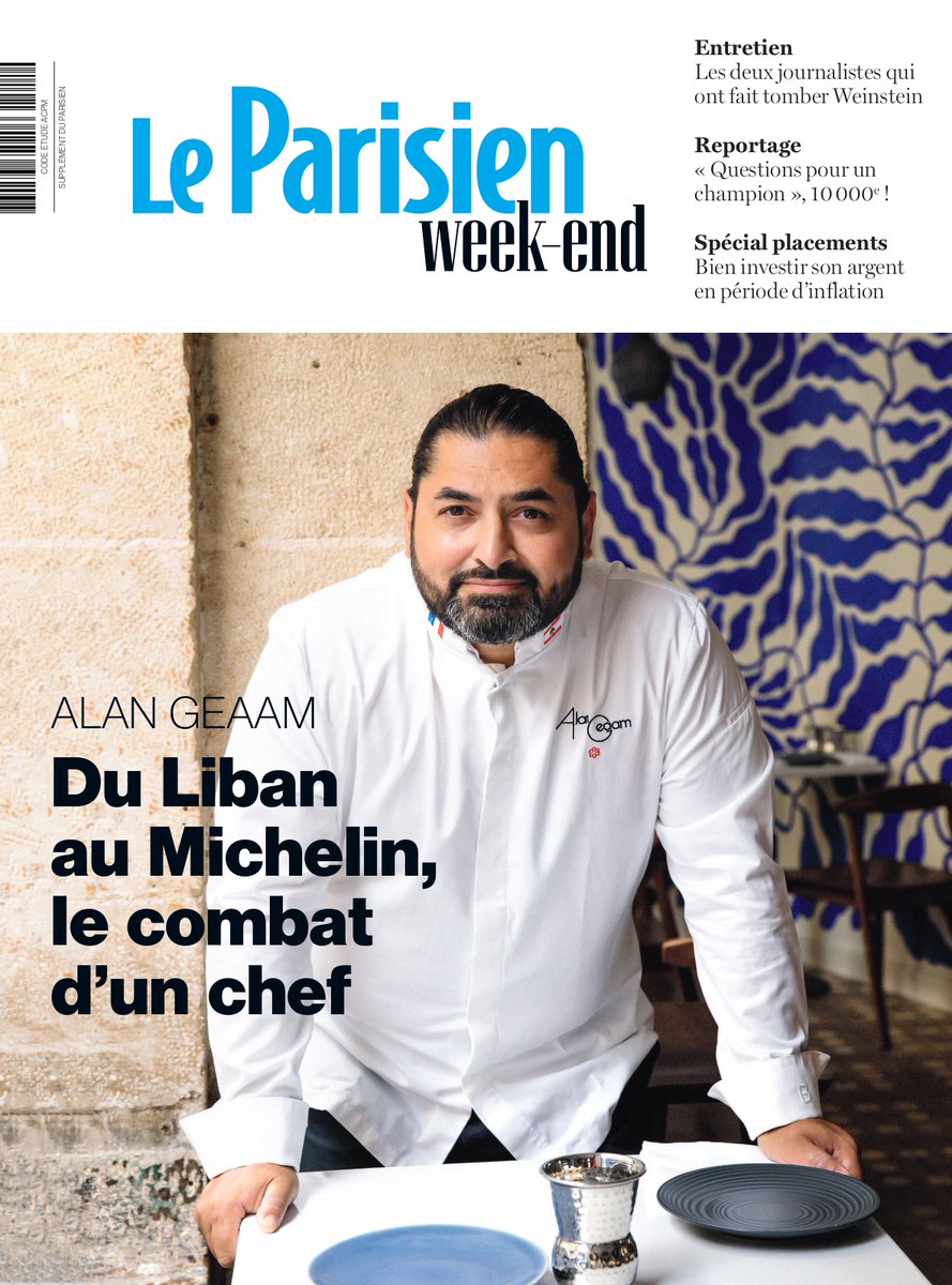 📍 « Le quartier dans lequel j’ai grandi était régulièrement visé par les bombardements. »

👨🏽‍🍳 Pour <a href="/leparisienwe/">Le Parisien Week-End</a>, <a href="/AGeaam/">Alan Geaam</a> se confie sur son parcours, ses rêves et la cuisine française, dans cet échange avec Isabelle Calabre.

➡️ À retrouver dans les points de vente habituels.
